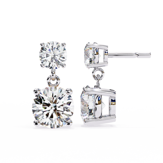 Statement Lab Grown Diamond Drop Earrings by Aupulent Jewellery 100% certified lab grown diamonds