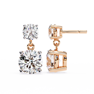 Statement Lab Grown Diamond Drop Earrings by Aupulent Jewellery 100% certified lab grown diamonds