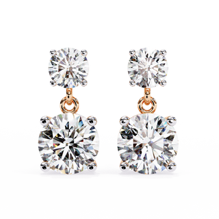 Statement Lab Grown Diamond Drop Earrings by Aupulent Jewellery 100% certified lab grown diamonds