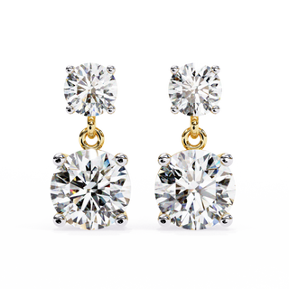 Statement Lab Grown Diamond Drop Earrings by Aupulent Jewellery 100% certified lab grown diamonds