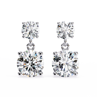 Statement Lab Grown Diamond Drop Earrings by Aupulent Jewellery 100% certified lab grown diamonds
