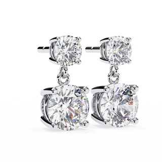 Statement Lab Grown Diamond Drop Earrings by Aupulent Jewellery 100% certified lab grown diamonds