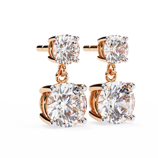 Statement Lab Grown Diamond Drop Earrings by Aupulent Jewellery 100% certified lab grown diamonds