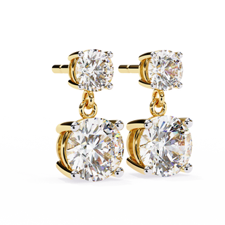 Statement Lab Grown Diamond Drop Earrings by Aupulent Jewellery 100% certified lab grown diamonds