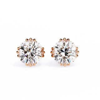 Nature-Inspired Lab Grown Diamond Earrings by Aupulent Jewellery 100% certified lab grown diamonds