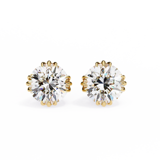 Nature-Inspired Lab Grown Diamond Earrings by Aupulent Jewellery 100% certified lab grown diamonds