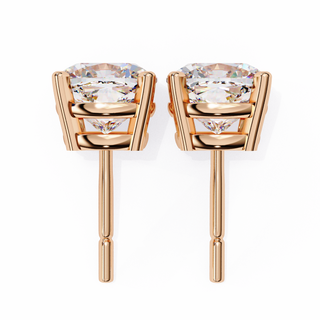 Cushion Cut Lab Grown Diamond Stud Earrings by Aupulent Jewellery 100% certified lab grown diamonds