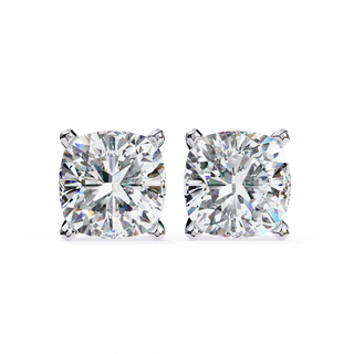 Cushion Cut Lab Grown Diamond Stud Earrings by Aupulent Jewellery 100% certified lab grown diamonds