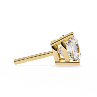 Cushion Cut Lab Grown Diamond Stud Earrings by Aupulent Jewellery 100% certified lab grown diamonds
