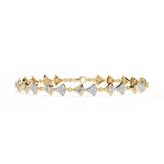Contemporary Tennis Bracelet by Aupulent Jewellery 100% certified lab grown diamonds
