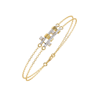 Minimalist Line Bracelet by Aupulent Jewellery 100% certified lab grown diamonds