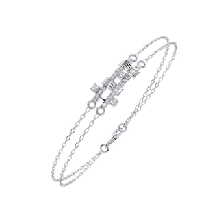 Minimalist Line Bracelet by Aupulent Jewellery 100% certified lab grown diamonds