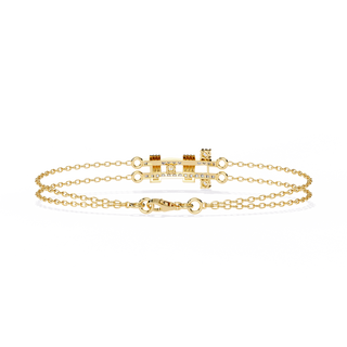 Minimalist Line Bracelet by Aupulent Jewellery 100% certified lab grown diamonds