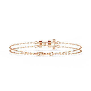 Minimalist Line Bracelet by Aupulent Jewellery 100% certified lab grown diamonds