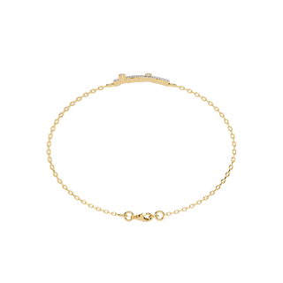 Minimalist Line Bracelet by Aupulent Jewellery 100% certified lab grown diamonds