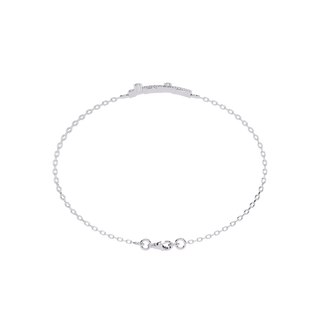 Minimalist Line Bracelet by Aupulent Jewellery 100% certified lab grown diamonds