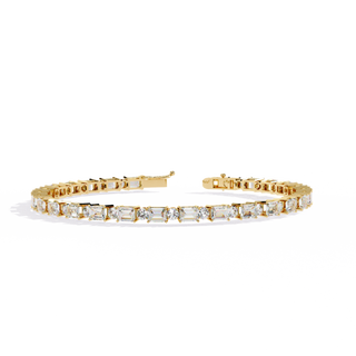 Mixed-Cut Link Bracelet by Aupulent Jewellery 100% certified lab grown diamonds