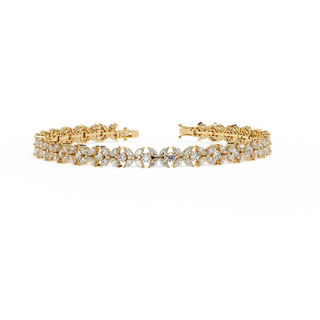 Mixed-Cut Line Bracelet by Aupulent Jewellery 100% certified lab grown diamonds