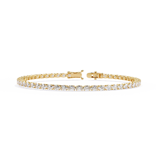 Oval Line Bracelet by Aupulent Jewellery 100% certified lab grown diamonds