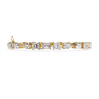 Multi-Shape Statement Bracelet by Aupulent Jewellery 100% certified lab grown diamonds
