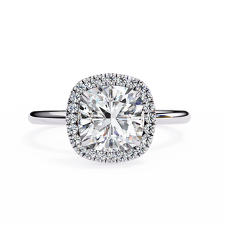 Cushion & Round Halo Ring