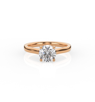 Round Solitaire Lab-Grown Diamond Ring by Aupulent Jewellery 100% certified lab grown diamonds