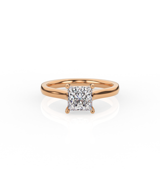 Princess Solitaire Lab-Grown Diamond Ring Mock by Aupulent Jewellery 100% certified lab grown diamonds