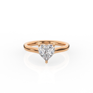 Heart Solitaire Lab-Grown Diamond Ring by Aupulent Jewellery 100% certified lab grown diamonds