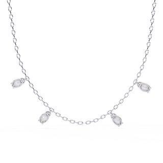 Oval Cluster Necklace by Aupulent Jewellery 100% certified lab grown diamonds
