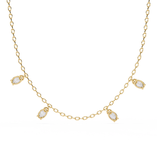 Oval Cluster Necklace by Aupulent Jewellery 100% certified lab grown diamonds