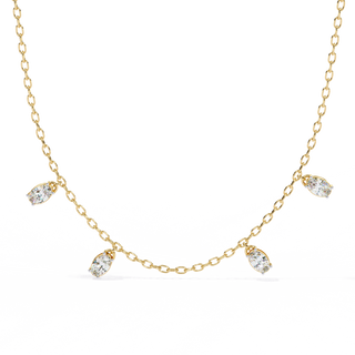 Oval Cluster Necklace by Aupulent Jewellery 100% certified lab grown diamonds