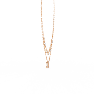 Petite Diamond Necklace by Aupulent Jewellery 100% certified lab grown diamonds