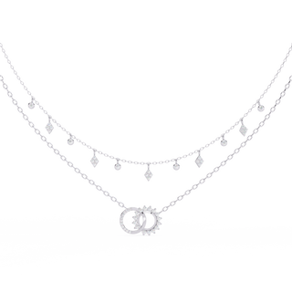 Petite Diamond Necklace by Aupulent Jewellery 100% certified lab grown diamonds