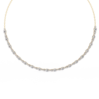 Mixed-Cut Diamond Collar by Aupulent Jewellery 100% certified lab grown diamonds