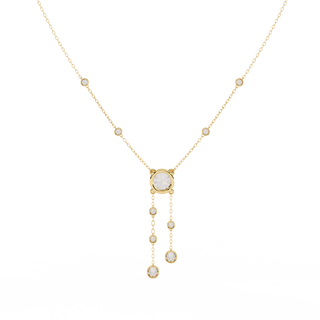 Minimalist Diamond Necklace by Aupulent Jewellery 100% certified lab grown diamonds