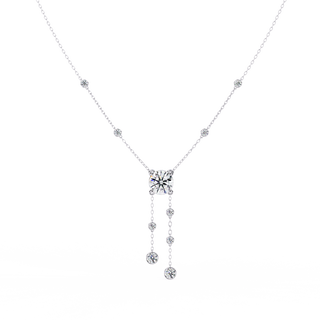 Minimalist Diamond Necklace by Aupulent Jewellery 100% certified lab grown diamonds