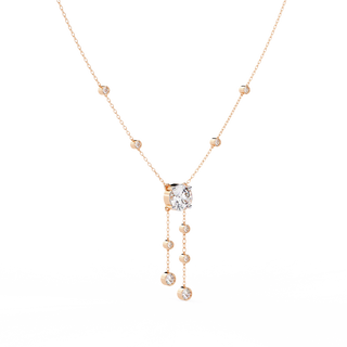 Minimalist Diamond Necklace by Aupulent Jewellery 100% certified lab grown diamonds