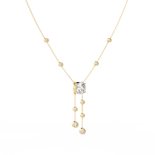 Minimalist Diamond Necklace by Aupulent Jewellery 100% certified lab grown diamonds