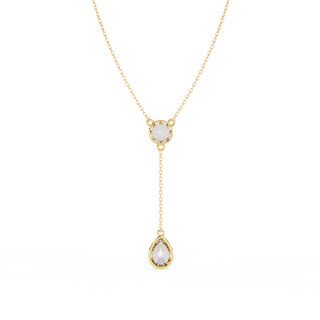 Dual-Shape Diamond Pendant by Aupulent Jewellery 100% certified lab grown diamonds