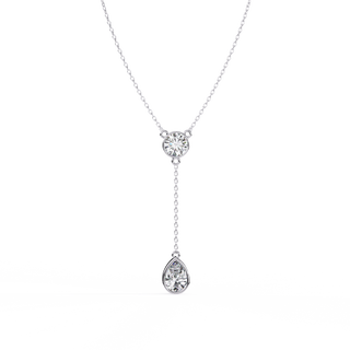 Dual-Shape Diamond Pendant by Aupulent Jewellery 100% certified lab grown diamonds