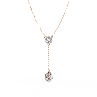 Dual-Shape Diamond Pendant by Aupulent Jewellery 100% certified lab grown diamonds