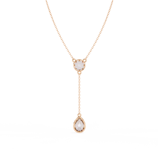 Dual-Shape Diamond Pendant by Aupulent Jewellery 100% certified lab grown diamonds