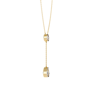 Dual-Shape Diamond Pendant by Aupulent Jewellery 100% certified lab grown diamonds