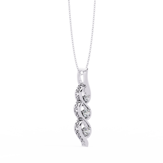 Three-Stone Diamond Necklace by Aupulent Jewellery 100% certified lab grown diamonds