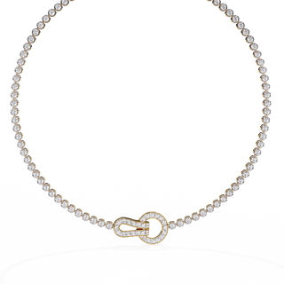 Statement Diamond Necklace by Aupulent Jewellery 100% certified lab grown diamonds