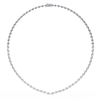Graduated Diamond Necklace by Aupulent Jewellery 100% certified lab grown diamonds