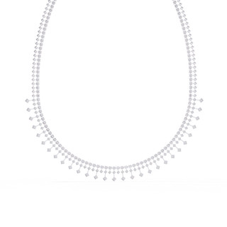 Luxury Round Diamond Necklace by Aupulent Jewellery 100% certified lab grown diamonds