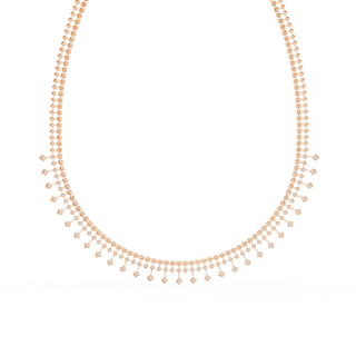 Luxury Round Diamond Necklace by Aupulent Jewellery 100% certified lab grown diamonds