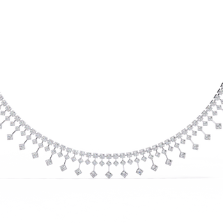 Luxury Round Diamond Necklace by Aupulent Jewellery 100% certified lab grown diamonds