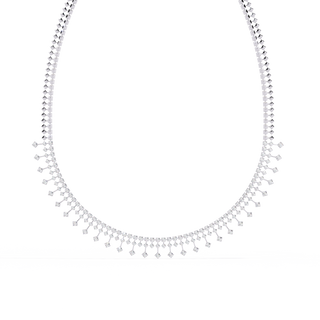 Luxury Round Diamond Necklace by Aupulent Jewellery 100% certified lab grown diamonds